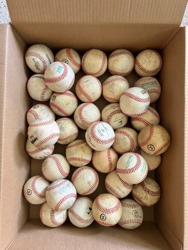 36 (3 Dozen) Leather Baseballs Assorted Brands