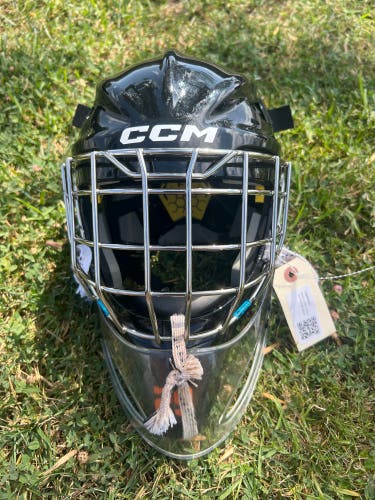 Black Junior CCM Axis F5 Goalie Mask