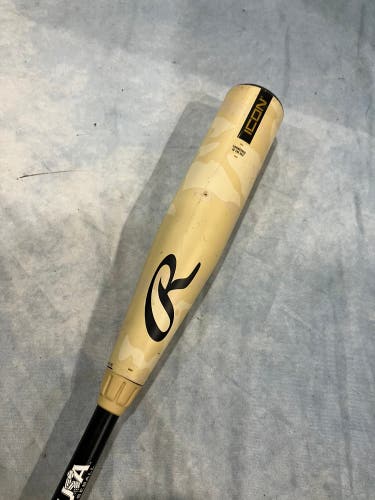 2025 Rawlings Icon Composite Bat USABat Certified (-12) Composite 17 oz 29" (Used)