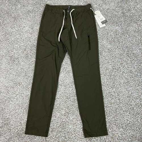 Vuori Pants Mens Medium Ripstop Dark Oregano Green Sport Drawstring Stretch B25