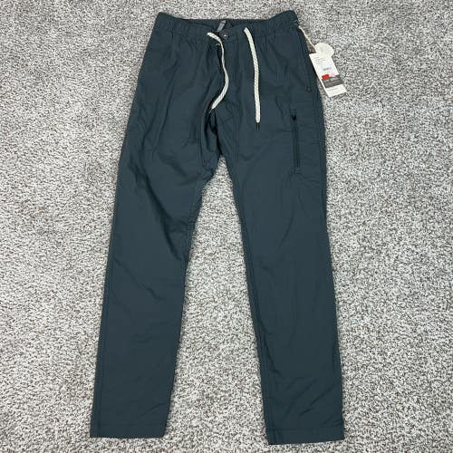 Vuori Pants Mens Small Lake Blue Ripstop Drawstring Organic Cotton Casual B26