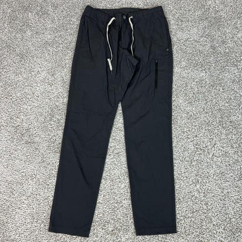 Vuori Pants Mens Medium Black Ripstop Climber Organic Cotton Drawstring B27