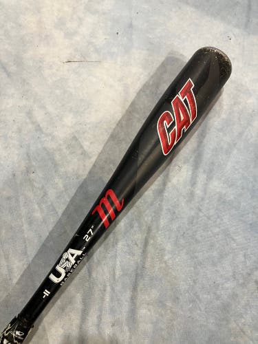2021 Marucci CAT Alloy Bat USABat Certified (-11) Alloy 16 oz 27" (Used)