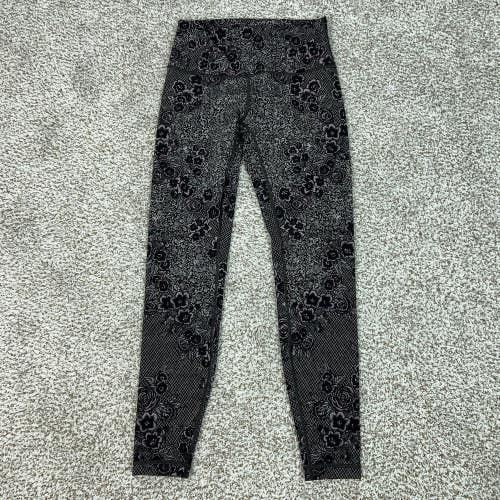 Lululemon Leggings Womens 8 Wunder Under High Rise Leggings Yoga Floral Workout