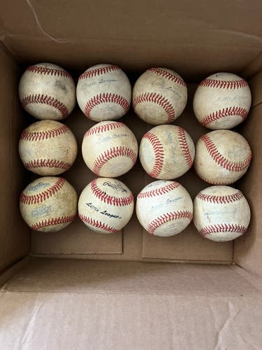 24 (2 Dozen) Rawlings Little League Baseballs