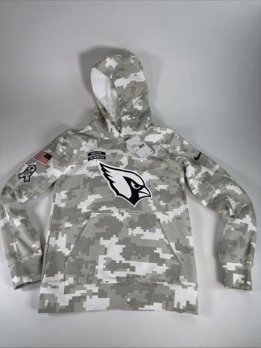 Nike Cardinals Salute To Service Camouflage Hoodie with Logo Youth M 10/12 NWT
