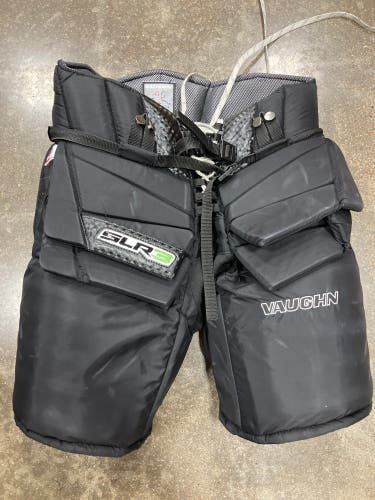 Black Senior Medium Vaughn SLR3 Pro Carbon Hockey Goalie Pants (Used)