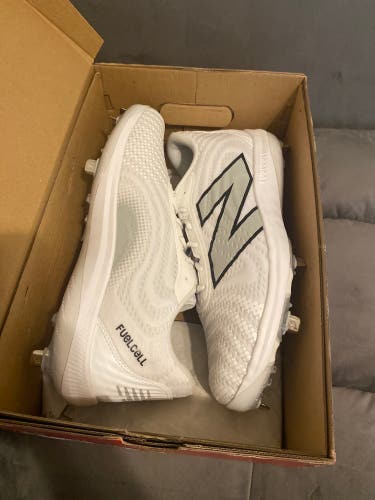 White Men's Size 13.0 (W 14.0) Adult New Balance 4040v7 Metal (New)