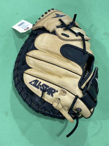 Used All Star CM3200 Right Hand Throw Catcher's Baseball Glove 32"