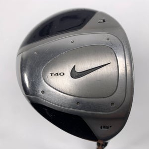 Nike T-40 Tour 3 Fairway Wood 15* Fujikura Nike Ignite Regular RH Midsize Grip
