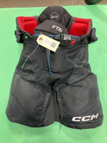Black Junior Medium CCM Jetspeed ft6 Hockey Pants (Used)