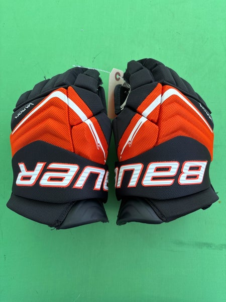 Orange Senior Bauer Vapor Flylite Gloves 13"