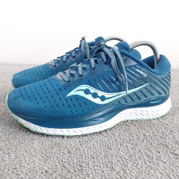 Saucony Guide 13 Womens Size 8.5 Wide Running Shoes Blue Sneakers Low Top