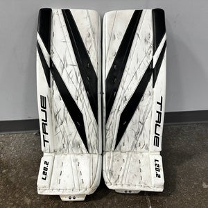 White 34" Senior True L20.2 Goalie Leg Pads (Used)