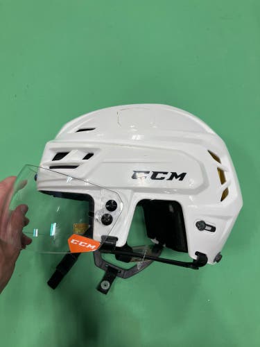 White Large CCM Tacks 310 Helmet (Used)