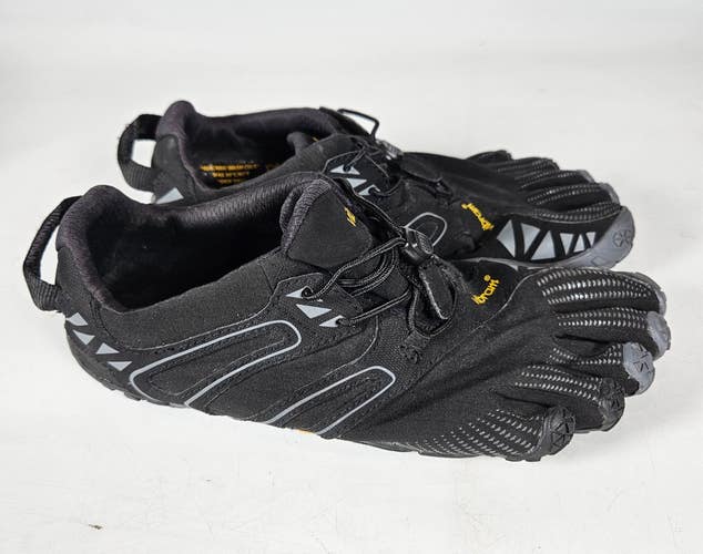 Vibram V-Trail Women's Size 7.5-8 Trail Running Five Fingers Barefoot Black Shoe