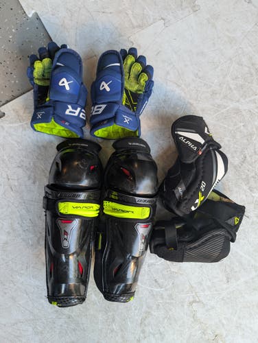 Junior Bauer Vapor 3X 11" Shin Pads (Used)