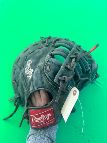 Black Rawlings Premium Series RH First Base Baseball Glove 12.5"