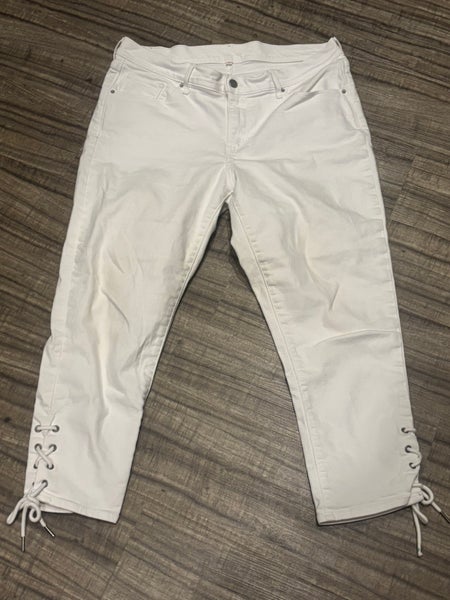 Levi Strauss & Co Women Capri Jeans Size 14 Waist 32 White