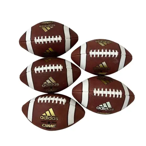 Adidas Dime Gold Official Football Leather Made In USA CK6612 Lot Of 5