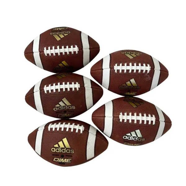 Adidas Dime Gold Official Football Leather Made In USA CK6612 Lot Of 5