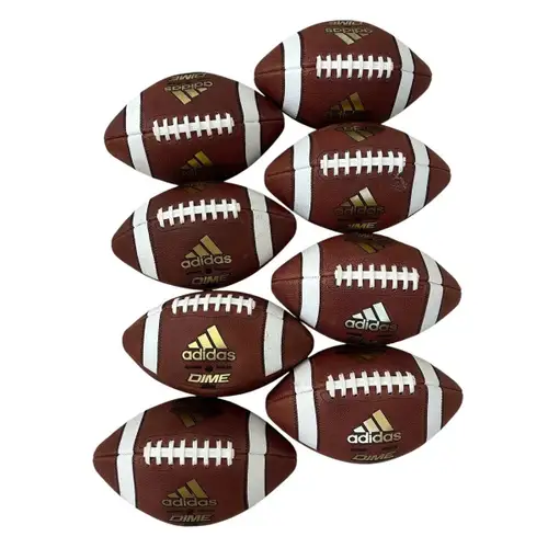 Adidas Dime Gold Official Football Leather Made In USA CK6612 Lot Of 8