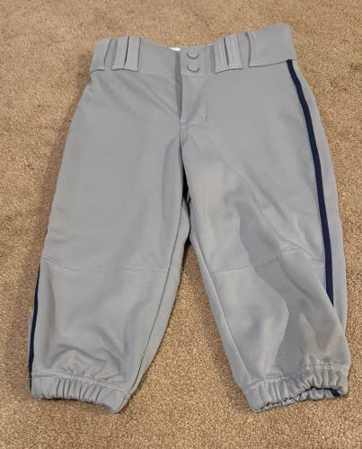 Gray w/ navy piping Unisex Medium Youth Champro baseball/sofrball Pants (New)