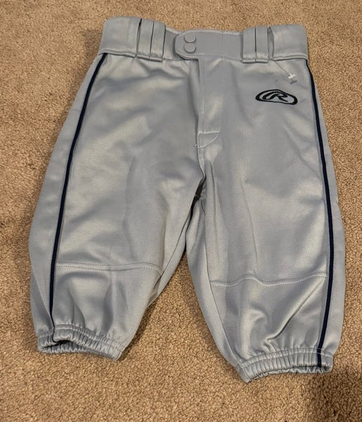Gray Unisex Small Youth Russell Athletic baseball/softball Pants (New)