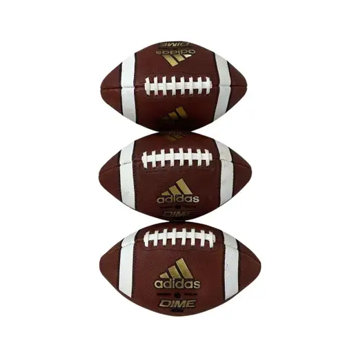 Adidas Dime Gold Official Football Leather Made In USA CK6612 Lot Of 3