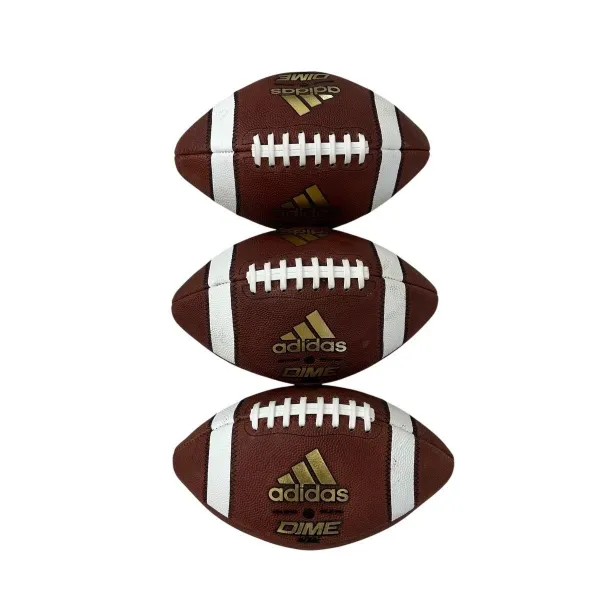 Adidas Dime Gold Official Football Leather Made In USA CK6612 Lot Of 3
