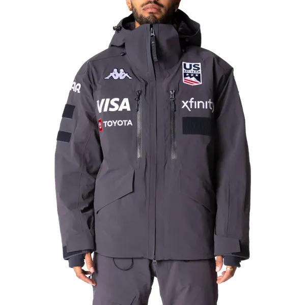 Us Ski Team uniform grey Kappa Jacket Size Large