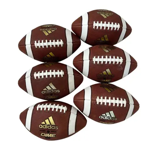 Adidas Dime Gold Official Football Leather Made In USA CK6612 Lot Of 6