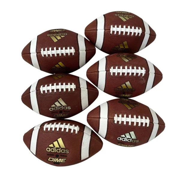 Adidas Dime Gold Official Football Leather Made In USA CK6612 Lot Of 6