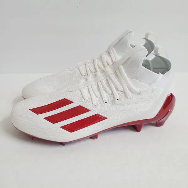 Adidas Adizero Primeknit Football Cleats HP8740 Size 12.5 White Red