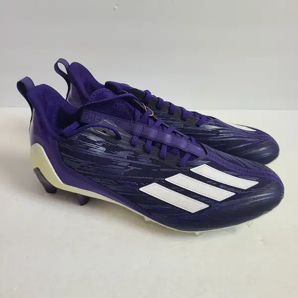 adidas Adizero Purple and Gold Soccer Cleats - Size 14 Adidas Adizero Football Cleats HP8751 Size 14 Purple  main image 3