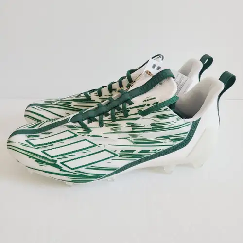 Adidas Adizero Football Cleats GZ6915 Size 12.5 White Dark Green