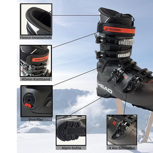 2025/26 NEW HEAD EDGE LYT RX rd/bk HV men's ski boots size28/28.5 Mondo  US10