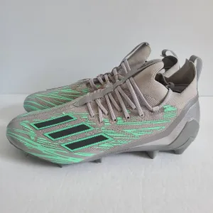 Adidas Primeknit Flash Football Cleats IG9583 Size 14 Gray Green