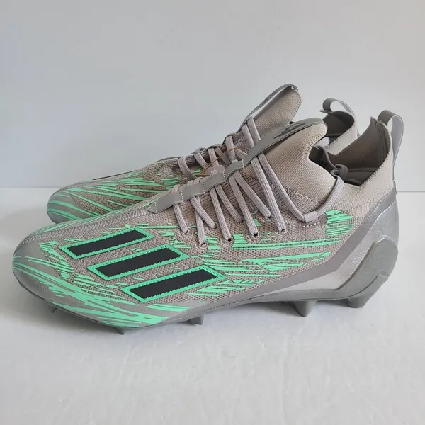 Adidas Primeknit Flash Football Cleats IG9583 Size 14 Gray Green