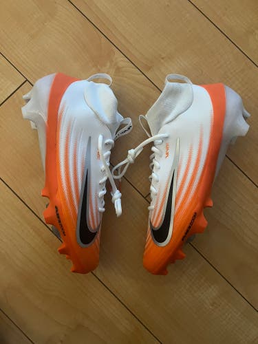 Nike Air Zoom Vapor Pro 1 Orange White Football Cleats HM8850-103 Size 10