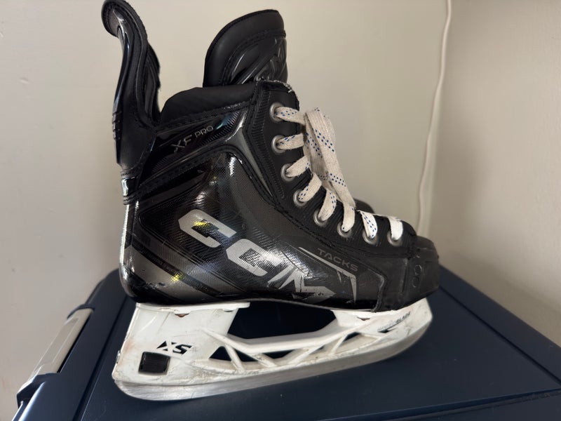 2024 CCM Tacks XF Pro Hockey Skates Regular Width Size 2 (Used)