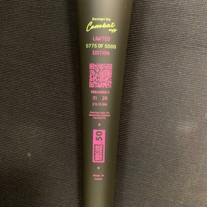 2025 Combat MFG Spec A1 Alloy BBCOR Certified Bat (-3) 28 oz 31" (New)