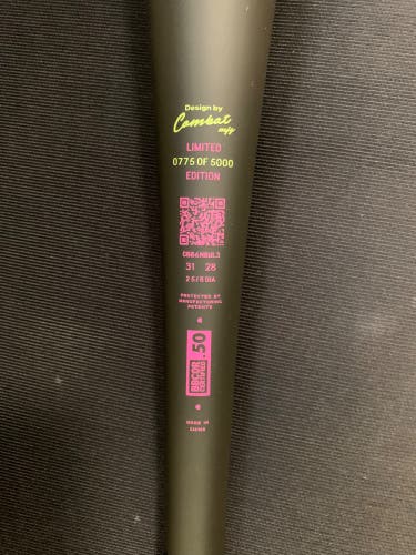 2025 Combat MFG Spec A1 Alloy BBCOR Certified Bat (-3) 28 oz 31" (New)