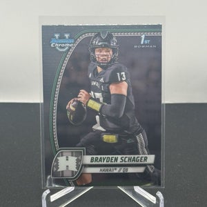 Brayden Schager Hawaii Warriors 2024 Bowman U Football 1st Bowman Base #25