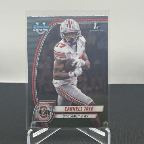 Carnell Tate Ohio State Buckeyes 2024 Bowman U Football 1st Bowman Base #39