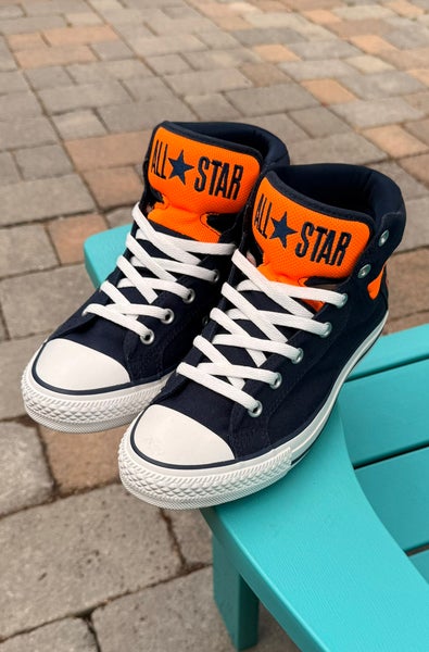 Men's Converse- CT AS Street Hi-Top Sneakers US Size 8 [C4642] - Orange & Blue
