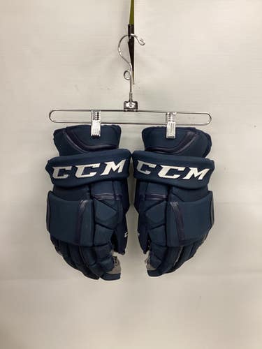 Used CCM PRO STOCK Senior Gloves Navy Blue 15" 11851-S000037983