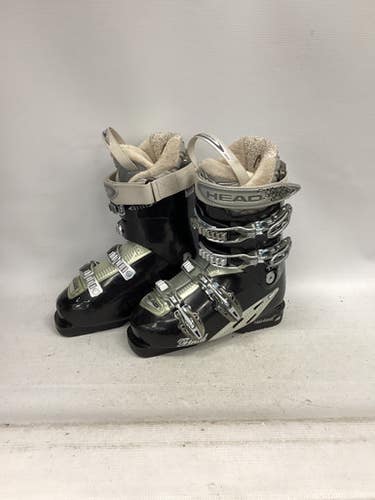 Used Head EDGE +10 Womens DH Ski Boot Black 235 MP - J05.5 - W06.5 11851-S000038014