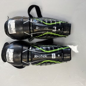 Used Reebok 12K Junior Shin Guards Black 9" 11860-S000298060