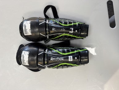 Used Reebok 12K Junior Shin Guards Black 9" 11860-S000298060